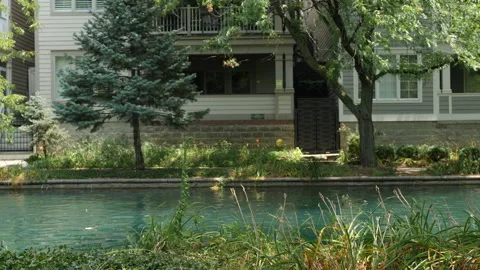 Waterfront residence 스톡 동영상 159624439