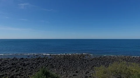 Waterfront scene Bargara Beach Stock Footage 89656984