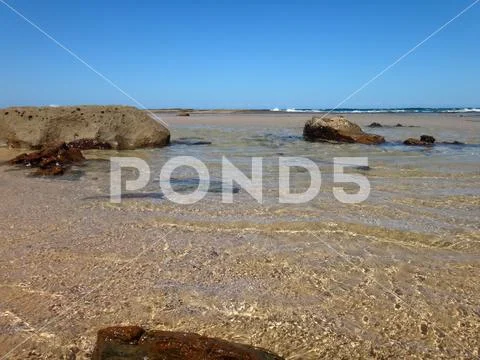 Waterfront scene of Newcastle, NSW Central Coast Australia. Stock Photos
