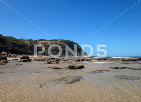 Waterfront scene of Newcastle, NSW Central Coast Australia. Stock Photos