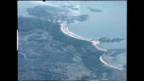 Waterfront shot from the air Video stock 271195162