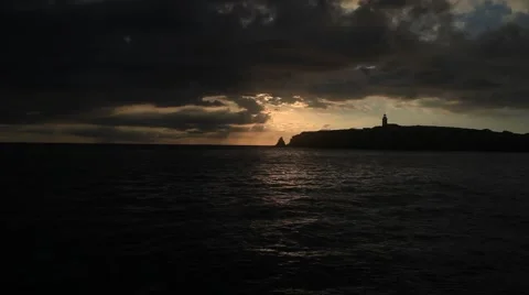 Waterfront Sunset Stock Footage 44264521