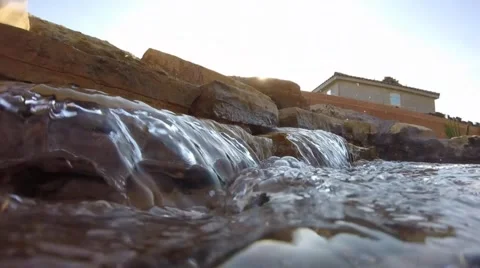 Waterful sunset. Stock Footage 51445134