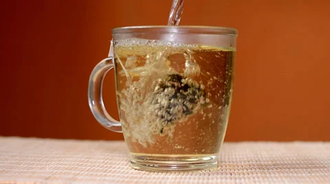 Watering and leaching tea Video stock 36287870