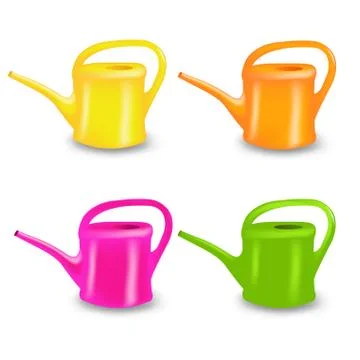 Watering Can Collection Stock Illustration