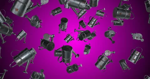 Watering Can falling slow motion Stock Footage 249820850