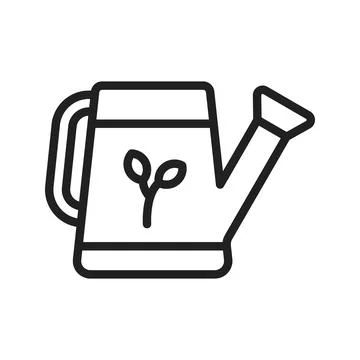 Watering Can icon image. Stock Illustration