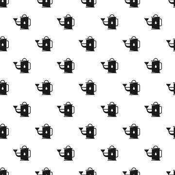 Watering can icon pattern for gardening background Illustrazione stock