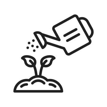 Watering Can icon vector image. Stock Illustration