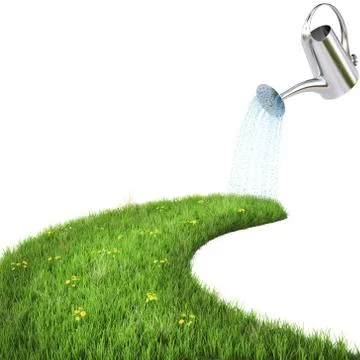 Watering can Illustrazione stock