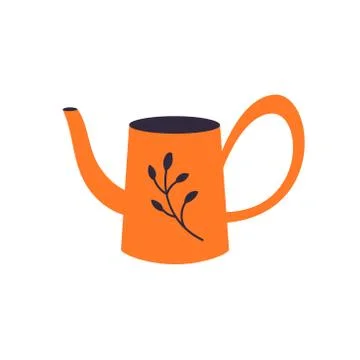 The watering can isolated on a white background Stock Illustration