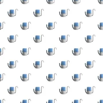 Watering can pattern creating a repetitive background design Stock Illustration