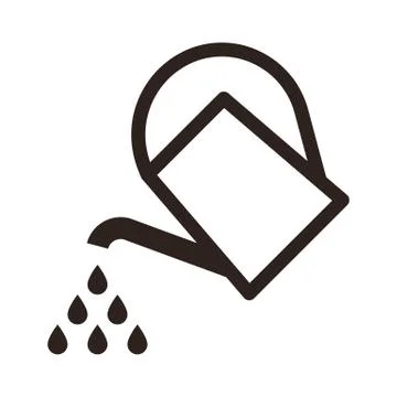 Watering can symbol Stock Illustration