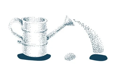 Watering can vector illustration Stock Illustration