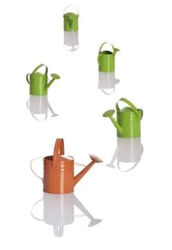 Watering cans Illustrazione stock