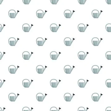 Watering cans pattern for gardening and flat design Stockillustratie