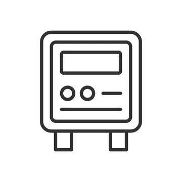 Watering controller, icon in line design. Watering controller, irrigation Stock Illustration
