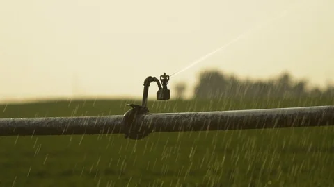 Watering the farm Video stock 121546630