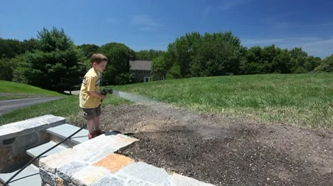 Watering garden Video stock 7747567