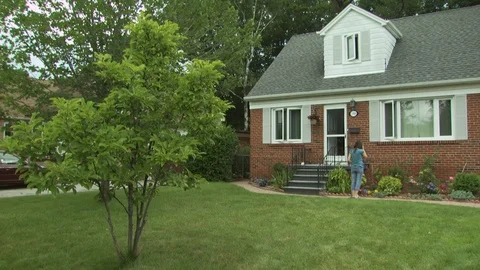 Watering Garden Stock Footage 123935355