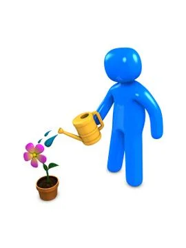 Watering Stock Illustration