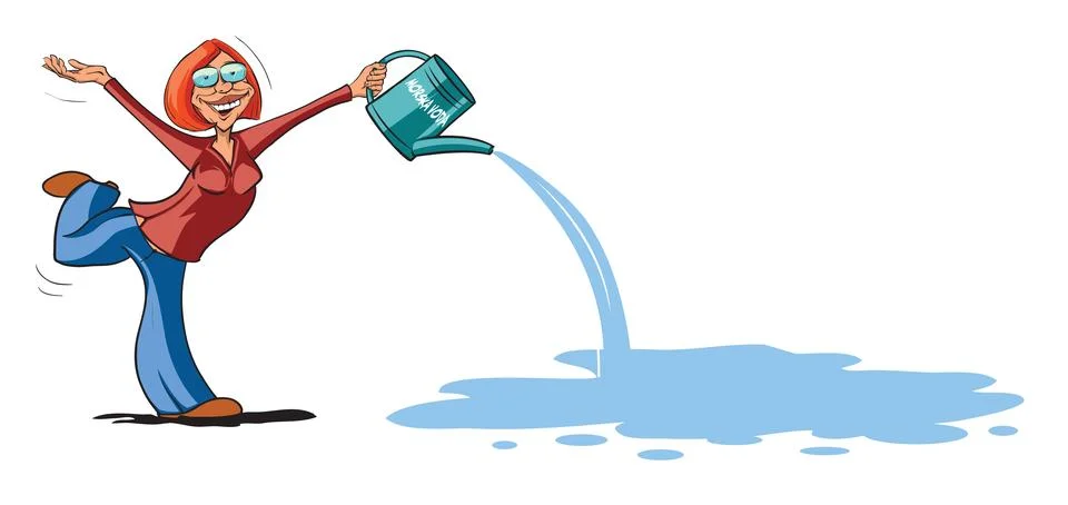 Watering Stock Illustration