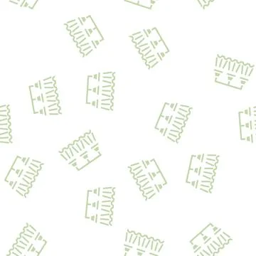 Watering irrigation system glyph vector seamless pattern Stock Illustration