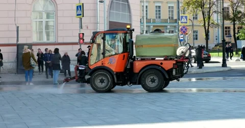 Watering machine Stock Footage 68052830