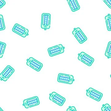 Watering system tool detail vector seamless pattern Illustrazione stock