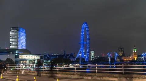 Waterloo bridge pan 4k Stock Footage 44246355