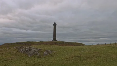 Waterloo Monument in the Scottish Borders Stock Footage 234676201