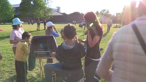 Waterloo, Ontario, Canada Oct 8 2017 Solar eclipse glasses to protect eyes Stock Footage 263525886