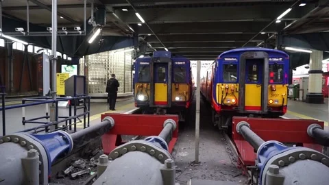 Waterloo Station 1 Stock Footage 154579389
