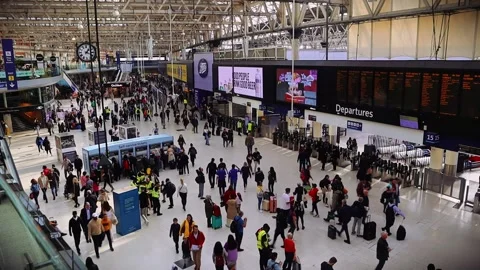 Waterloo Station Stock Footage 303609095