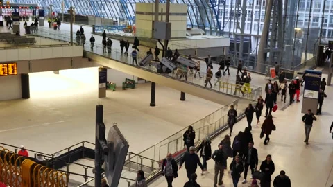 Waterloo Station Interior Stock Footage 238967345