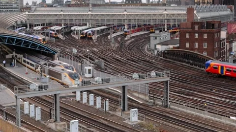 Waterloo Station time-lapse Stock Footage 274166054