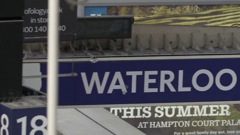 Waterloo Underground Station UK Stock Footage 85300218