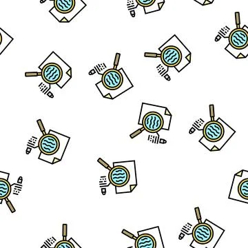 Watermarked paper sheet vector seamless pattern Illustrazione stock