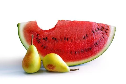 Watermelon and pears Foto stock