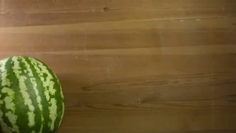 Watermelon and tomato stop motion Stock Footage 136482202