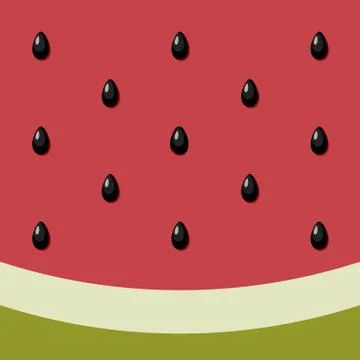 Watermelon Background Stock Illustration