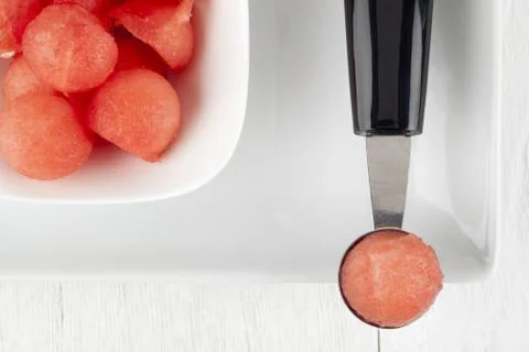 Watermelon balls Stock Photos