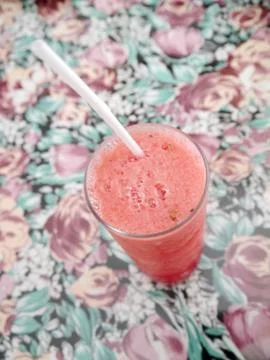 Watermelon blended close up Stock Photos