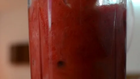 Watermelon in blender for shake 스톡 동영상 71681248