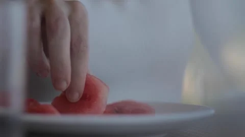 Watermelon for Breakfast Stock Footage 284376879