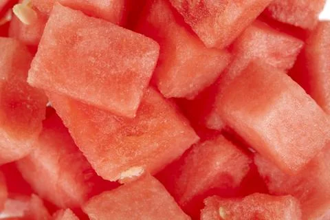 Watermelon chunks Stock-Fotos