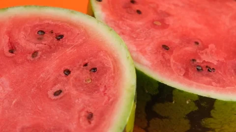 Watermelon close up Video stock 246374348