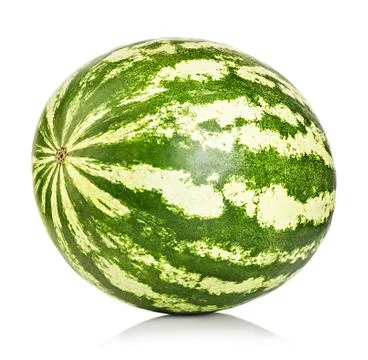Watermelon close-up isolated on a white background Stock Photos