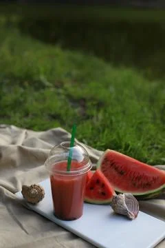 Watermelon cocktail Stock Photos