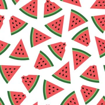 Watermelon colorful seamless pattern vector image Stock Illustration